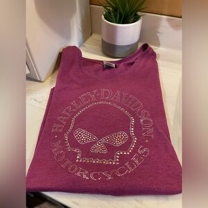 Harley Davidson Willie G Skull Shirt, Pig Trail Rogers AR, Size 2XL